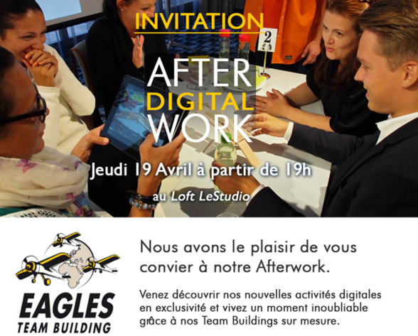 Invitation : After work digital - Jeudi 19 Avril au Loft LeStudio