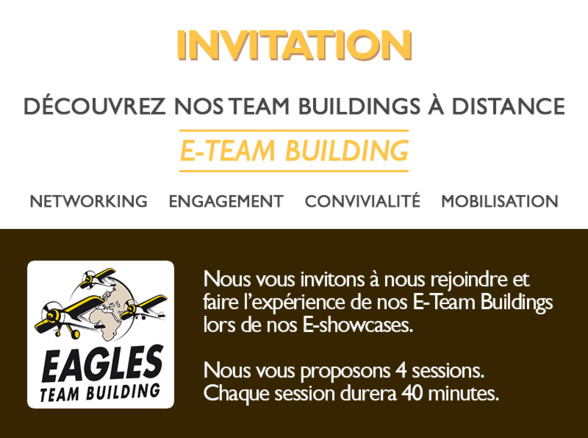 Invitation e-showcase - Découvrez nos e-team buildings à distance