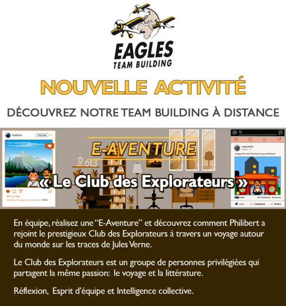 Invitation : Testez notre E-aventure en équipe "Le Club des Explorateurs"