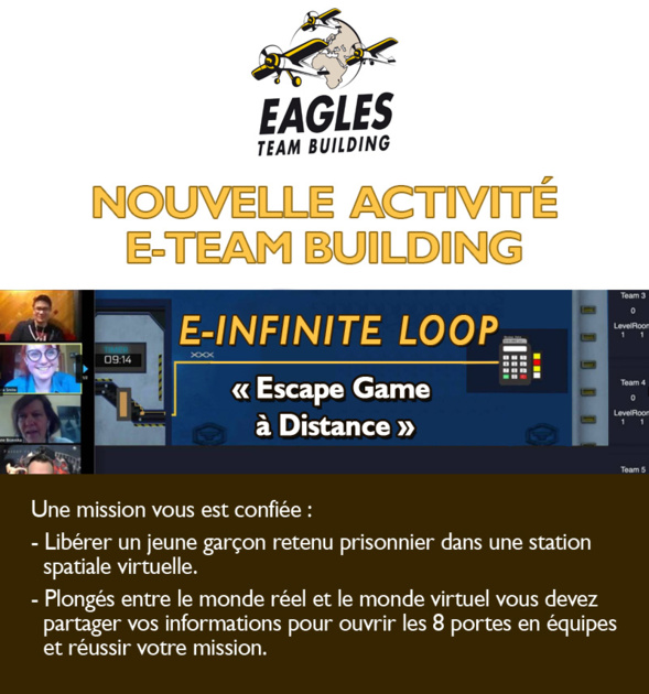 Invitation : Testez notre Escape Game à distance en équipe "E-Infinite loop"