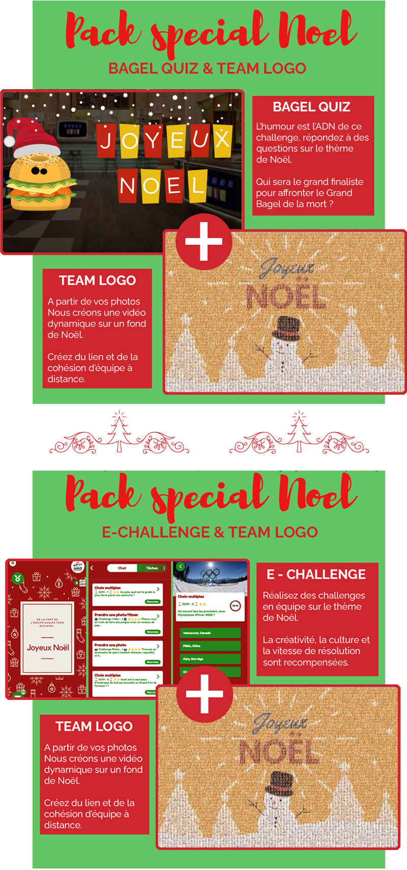 E-Invitation : Nos activités spéciales Noël - Découvrez nos packs